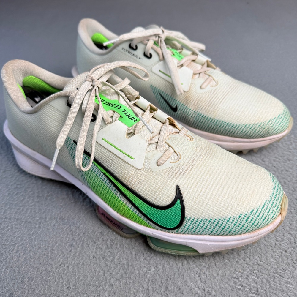 Nike Air Zoom Infinity Tour Golf Shoes White Green CT0540-133 Mens 12.5